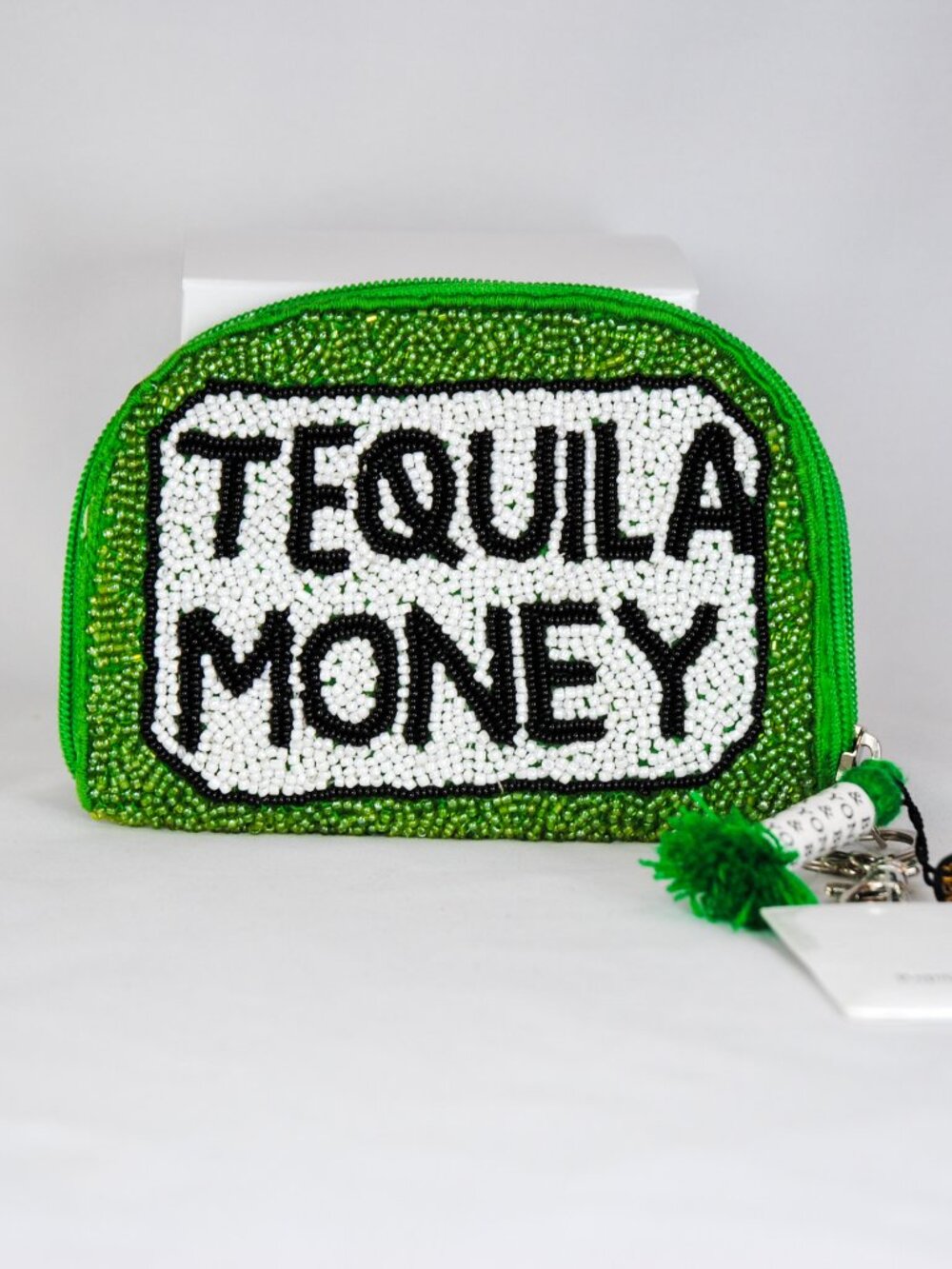 NWT Tequila Money beaded clutch